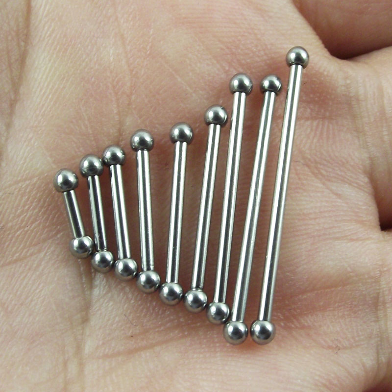 Industrial Barbell Long - Sayao 2Mm Mini Bóng Thép Không