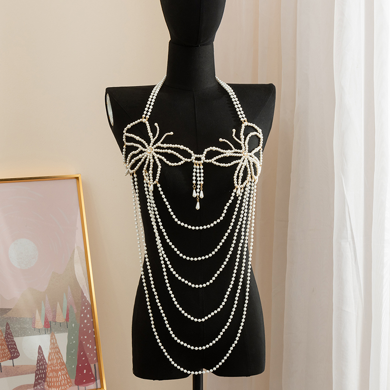 Body Jewelry Dress - Pearl Dress Chain Fashion Simple Body