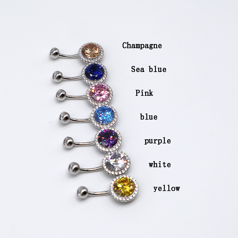 MIQIAO Bạc 925 Xỏ Bụng Nhẫn Hì - đánh giá và giá Yellow Body Jewelry