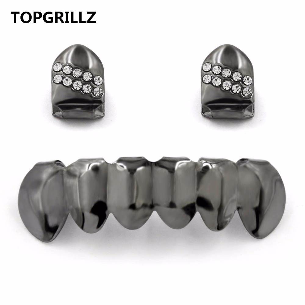 TOPGRILLZ Hip Hop Khuôn Răng V - đánh giá và giá Yellow Body Jewelry