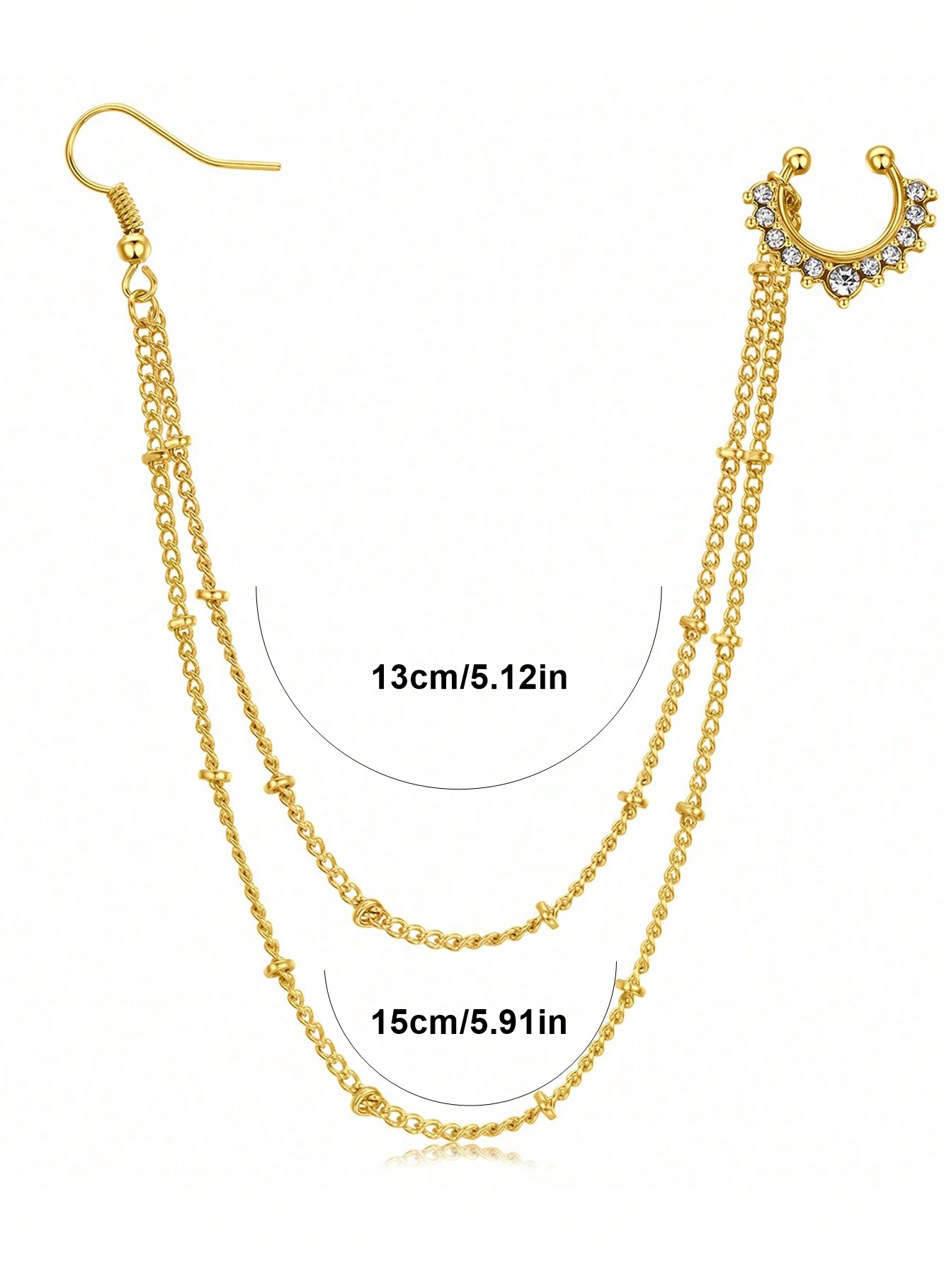 1Pc/Set Yellow Gold Fake Septu - đánh giá và giá Yellow Body Jewelry