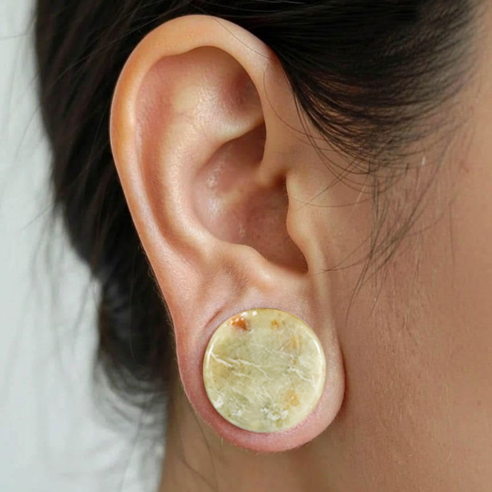 1-2PCS Nature Green-yellow Jad - đánh giá và giá Yellow Body Jewelry