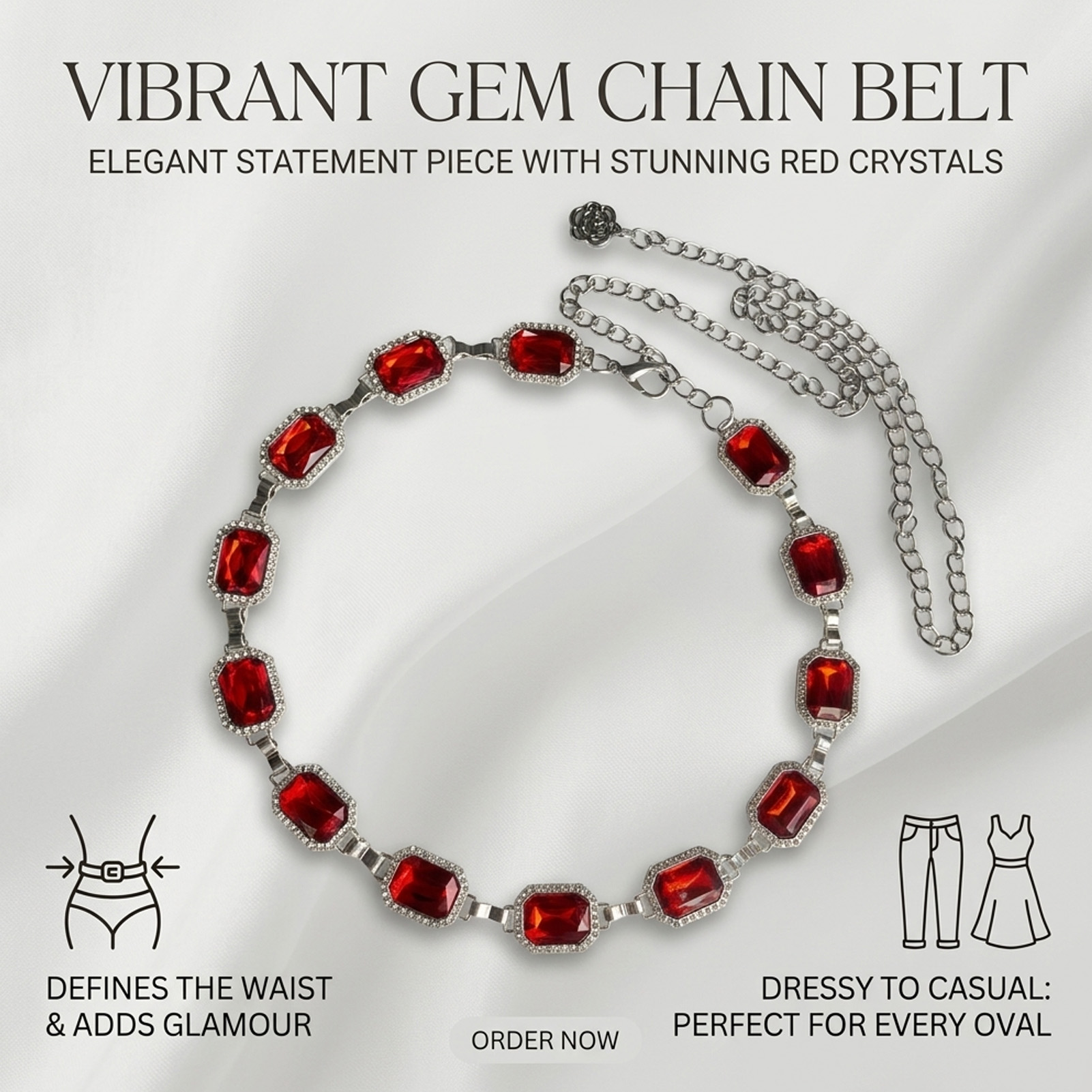 Bohemian Style Square Glass Rh - đánh giá và giá Body Jewelry By The Chain Gang