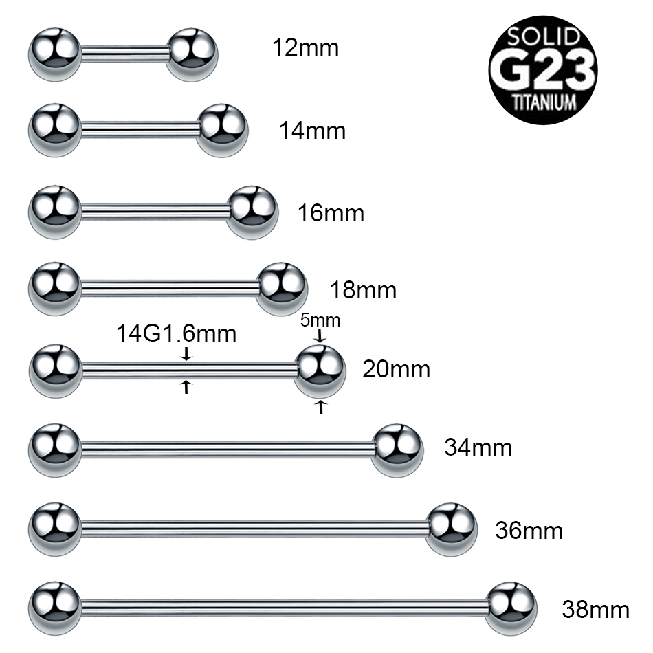 1/5PCS Titanium External Threa - đánh giá và giá Industrial Barbell Long