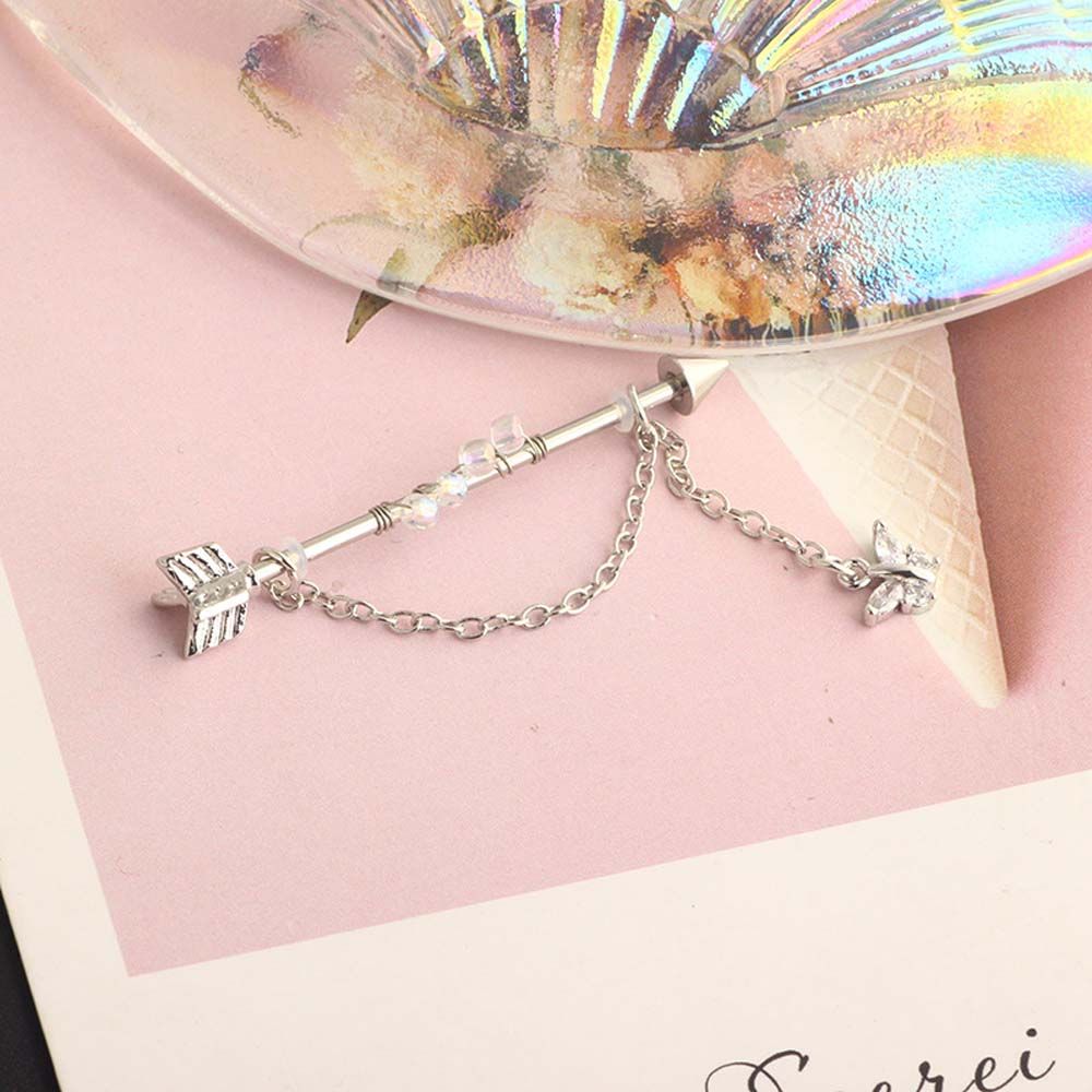 Jewelry Girls Gift Punk Style  - đánh giá và giá Industrial Barbell Long