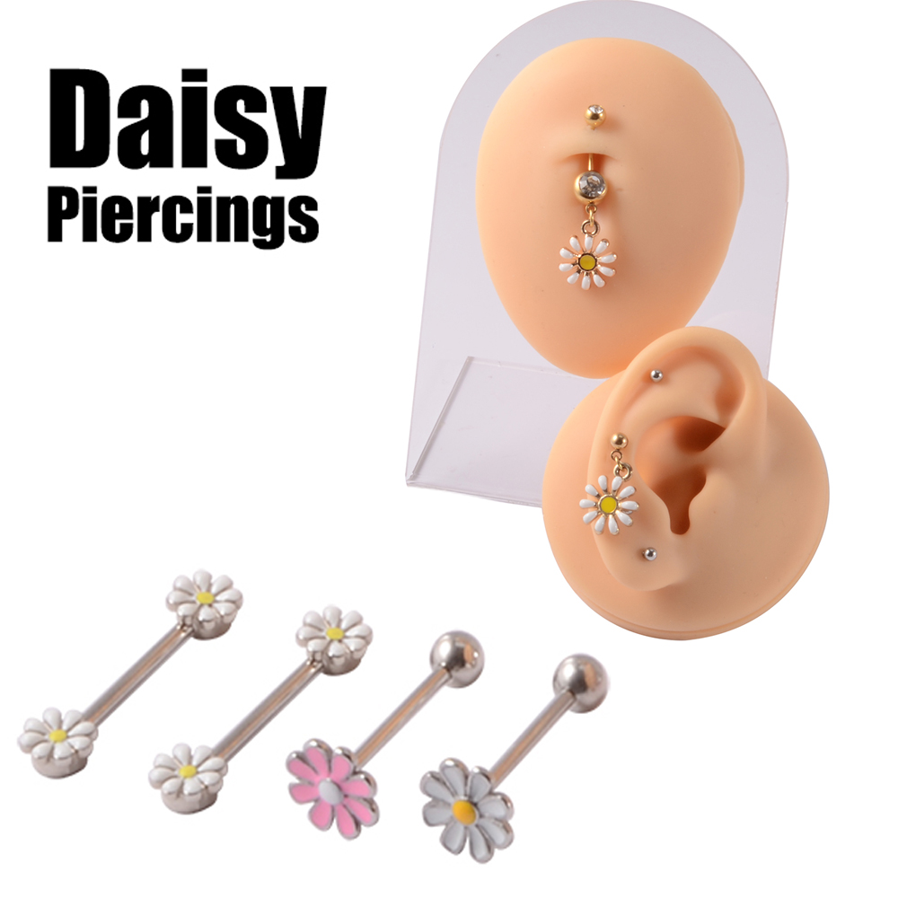 361L Phẫu Thuật Thép Hoa Cúc T - đánh giá và giá Yellow Body Jewelry