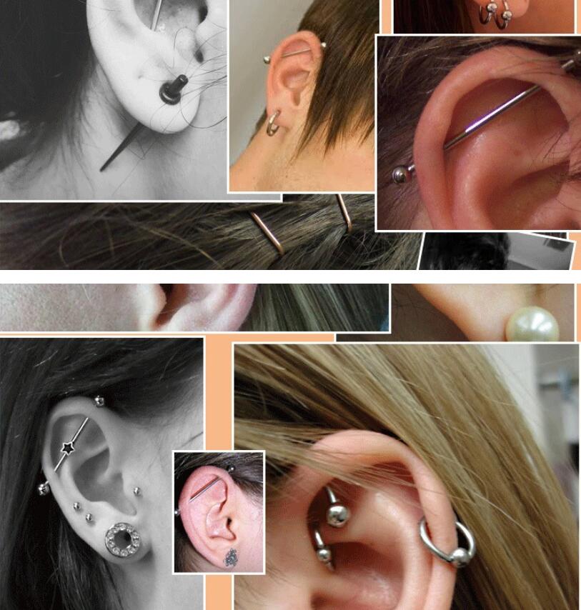 2 Pieces 0.8mm Stainless Steel - đánh giá và giá Industrial Barbell Long