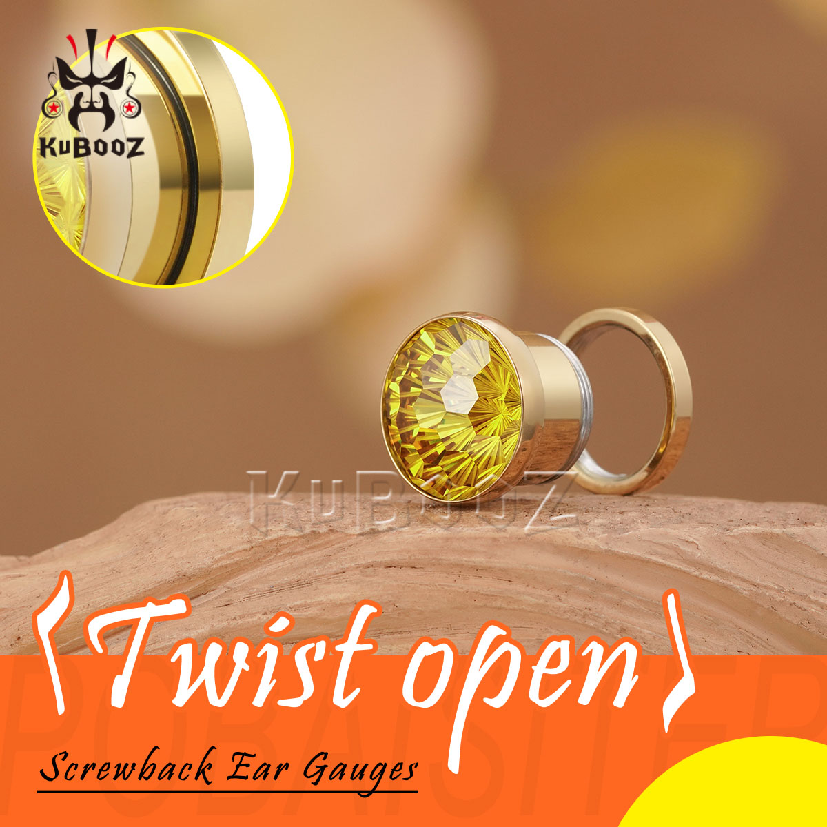 2PCS Shiny Yellow Crystal Diam - đánh giá và giá Yellow Body Jewelry