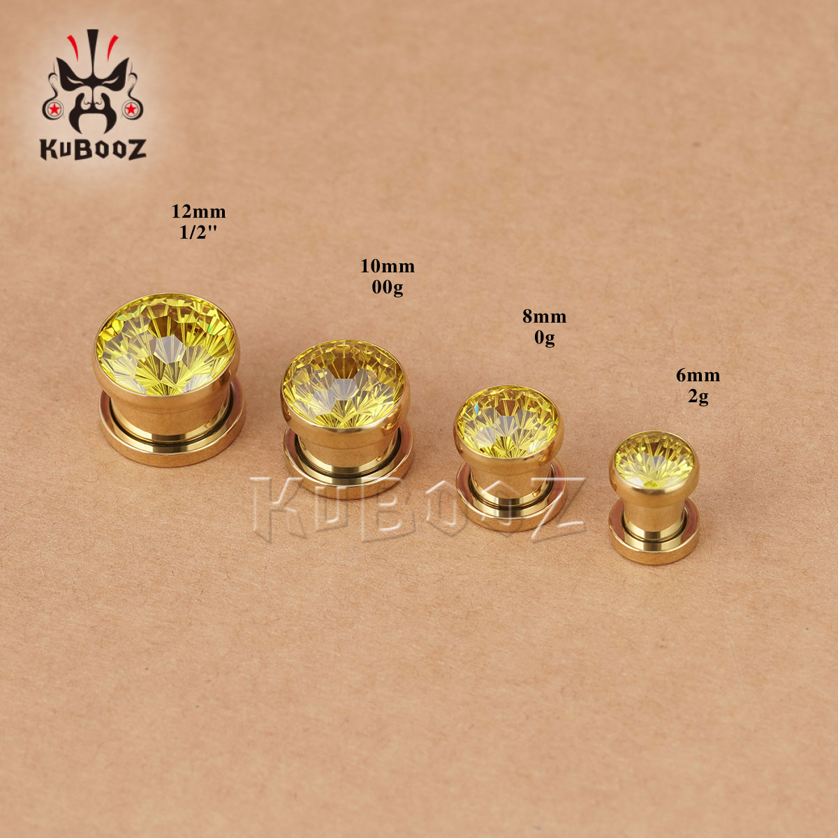 2PCS Shiny Yellow Crystal Diam - đánh giá và giá Yellow Body Jewelry