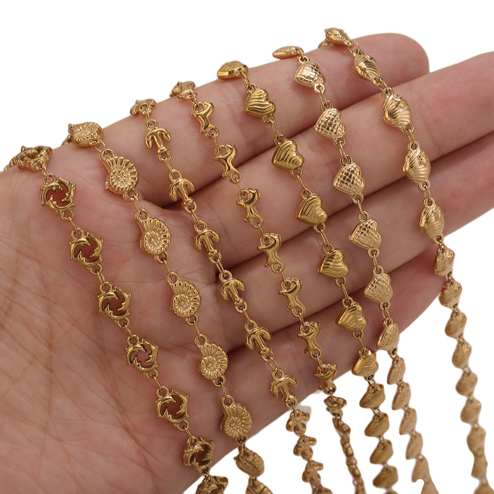 1M PVD Gold Stainless Steel He - đánh giá và giá Body Chain Jewelry