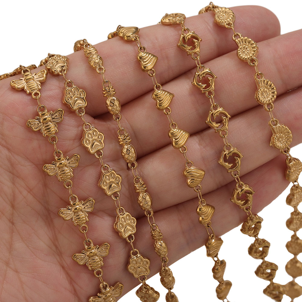 1M PVD Gold Stainless Steel He - đánh giá và giá Body Chain Jewelry