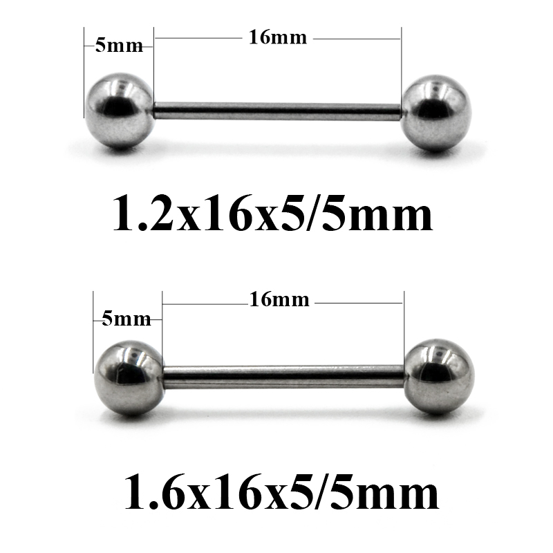 2 Miếng 14G/16G Phẫu Thuật Thé - đánh giá và giá Industrial Barbell Long