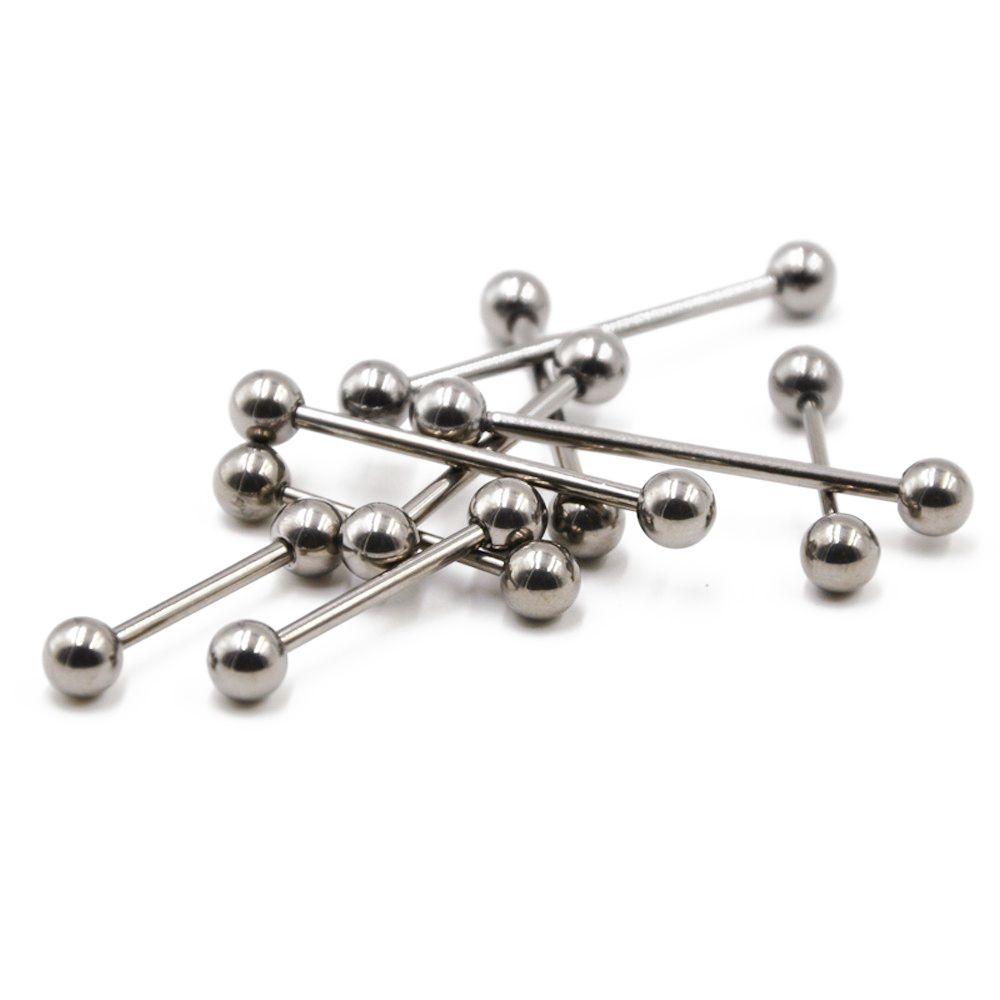 2 Miếng 14G/16G Phẫu Thuật Thé - đánh giá và giá Industrial Barbell Long