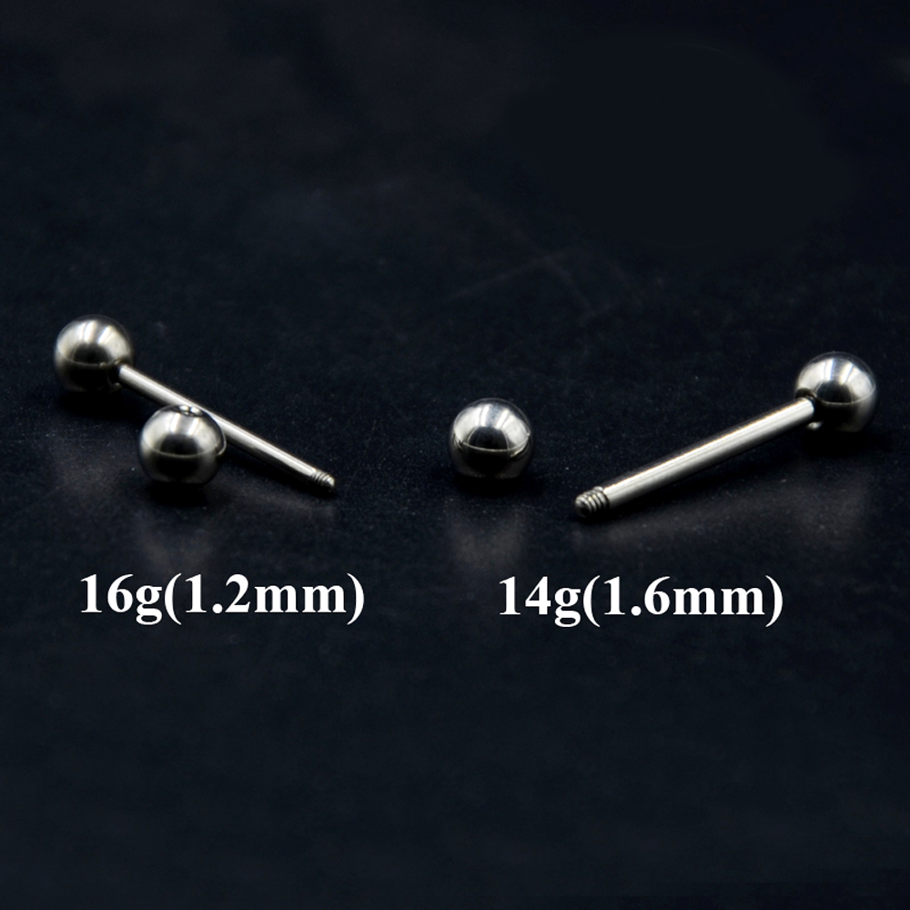 2 Miếng 14G/16G Phẫu Thuật Thé - đánh giá và giá Industrial Barbell Long