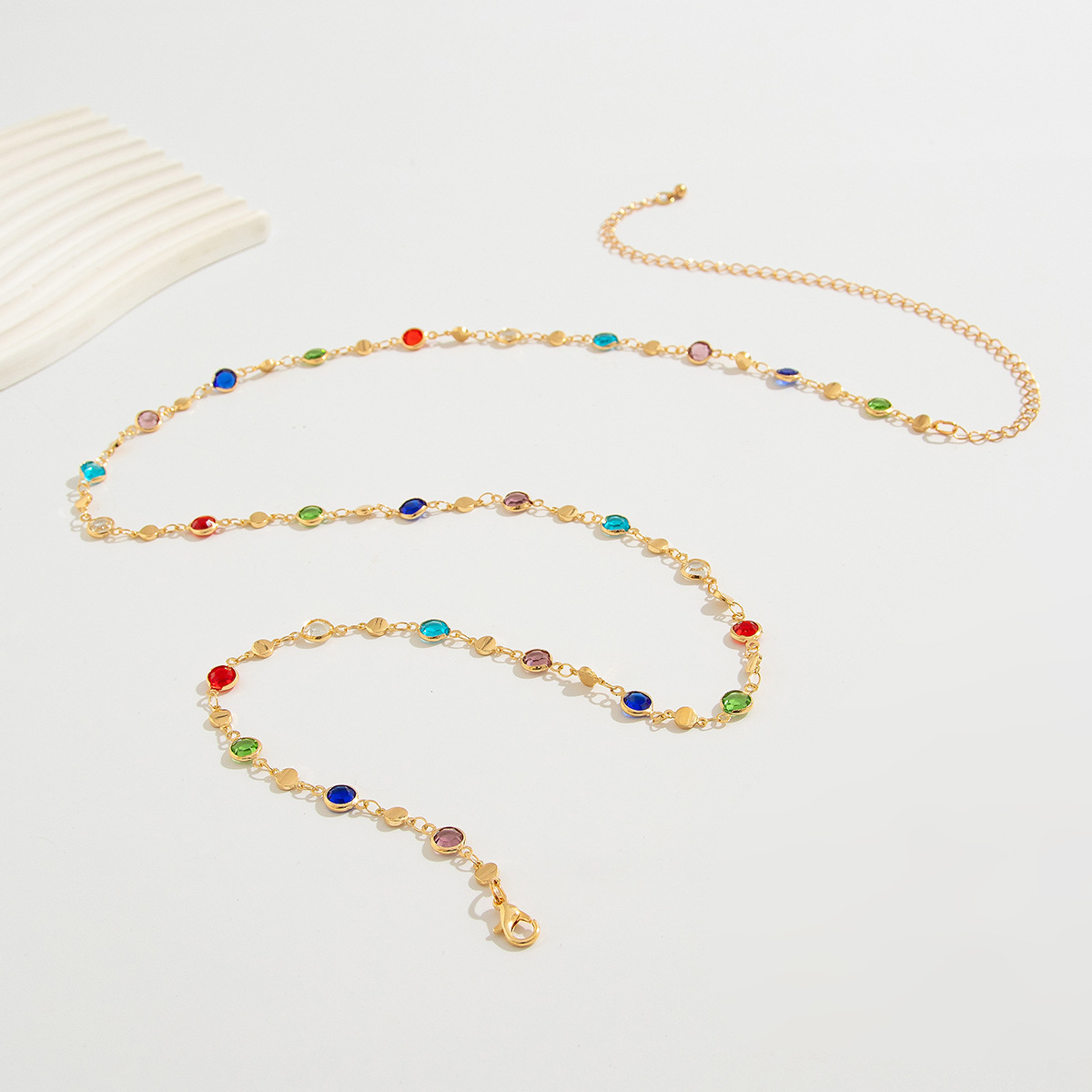 Simple Colorful Geometric Crys - đánh giá và giá Body Jewelry By The Chain Gang