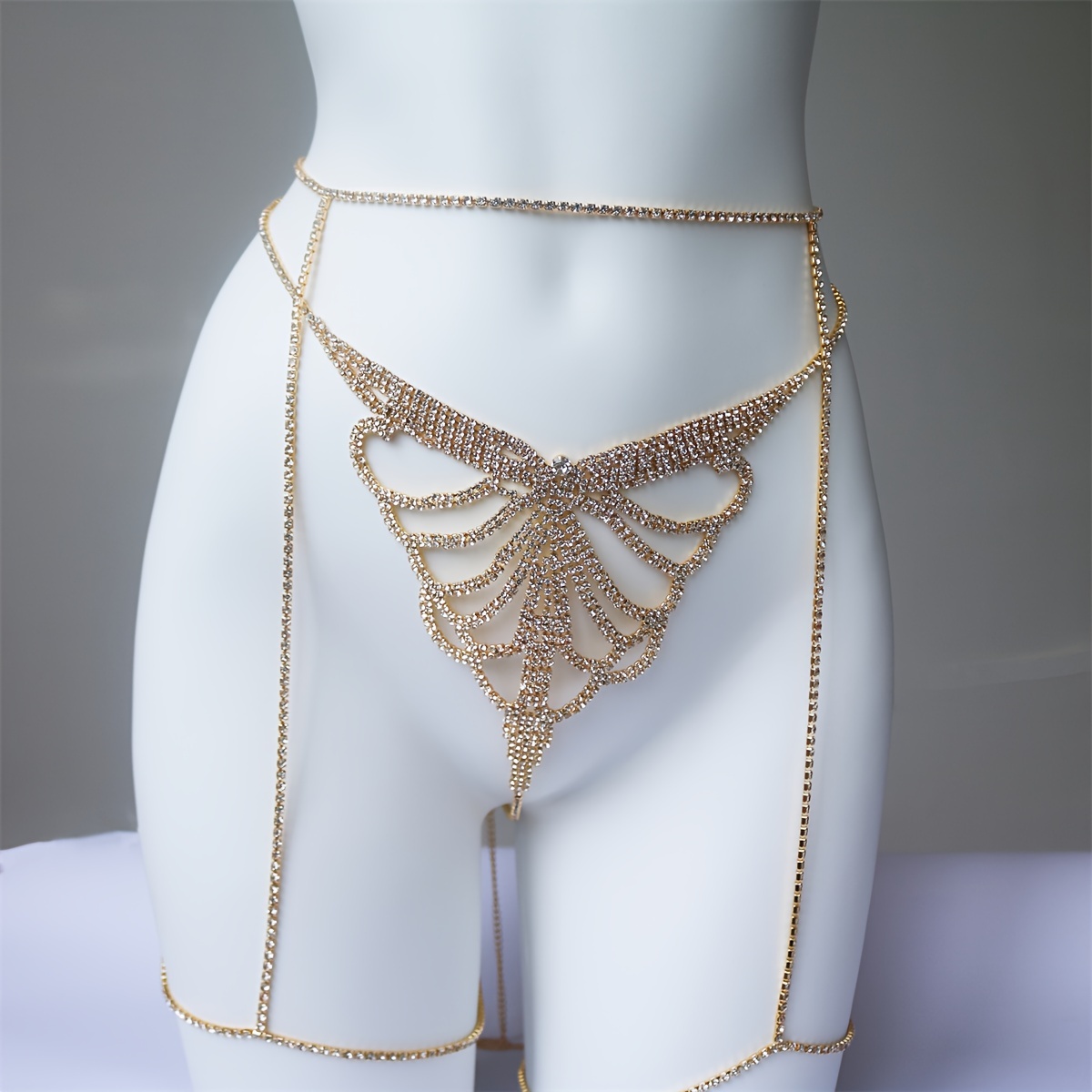 Multi layer rhinestone sparkli - đánh giá và giá Body Chain Jewelry