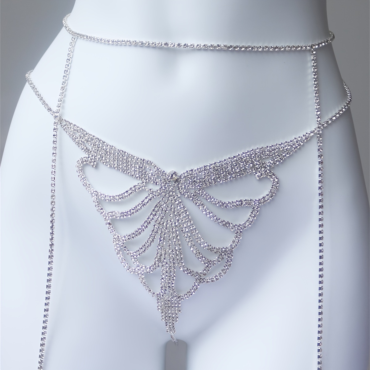 Multi layer rhinestone sparkli - đánh giá và giá Body Chain Jewelry