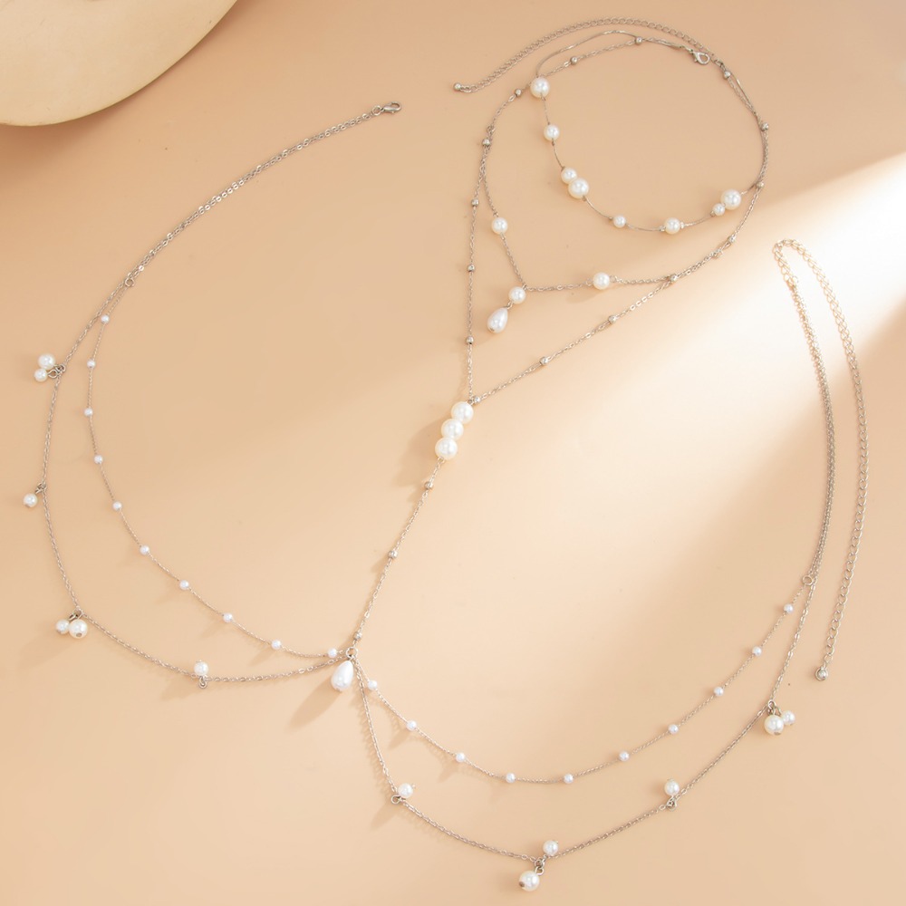 Multi Layer Imitation Pearl Ne - đánh giá và giá Body Jewelry By The Chain Gang