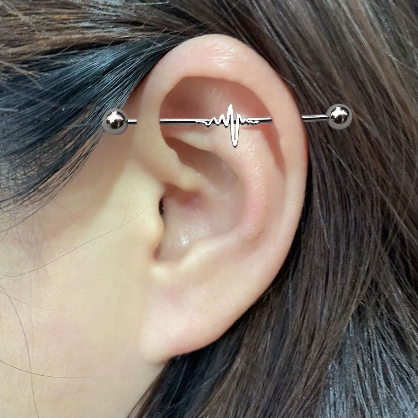1PC 16G Stainless Steel Long I - đánh giá và giá Industrial Barbell Long