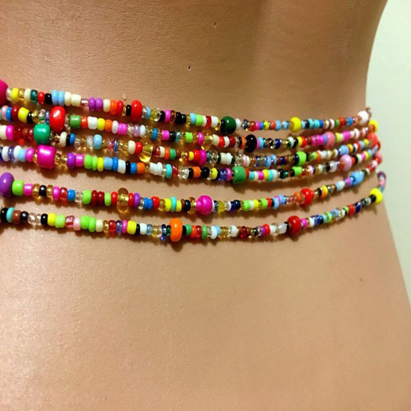 Women Layered Beaded Belly Cha - đánh giá và giá Body Chain Jewelry