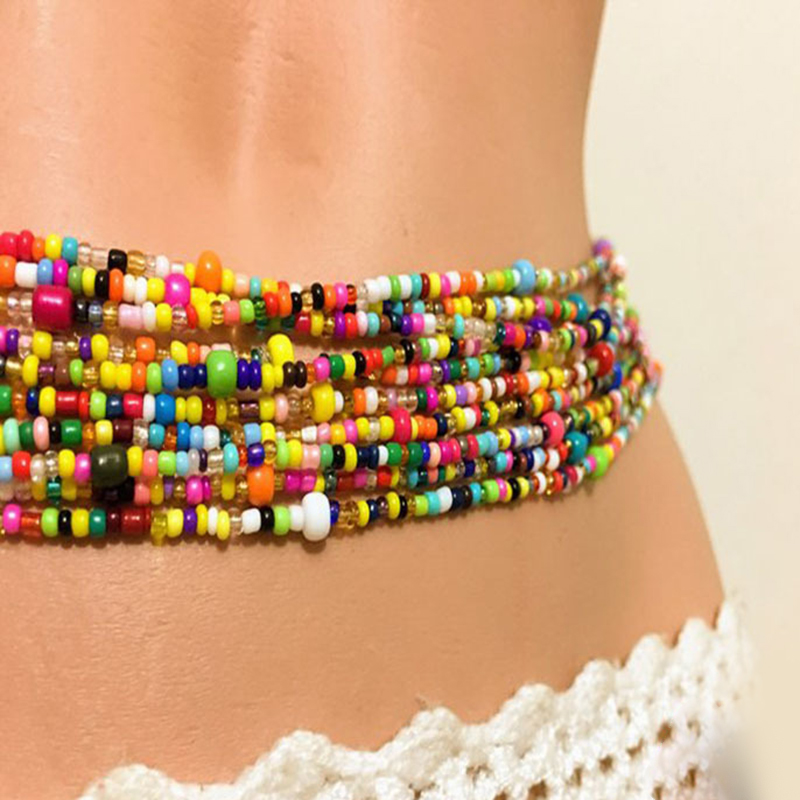 Women Layered Beaded Belly Cha - đánh giá và giá Body Chain Jewelry