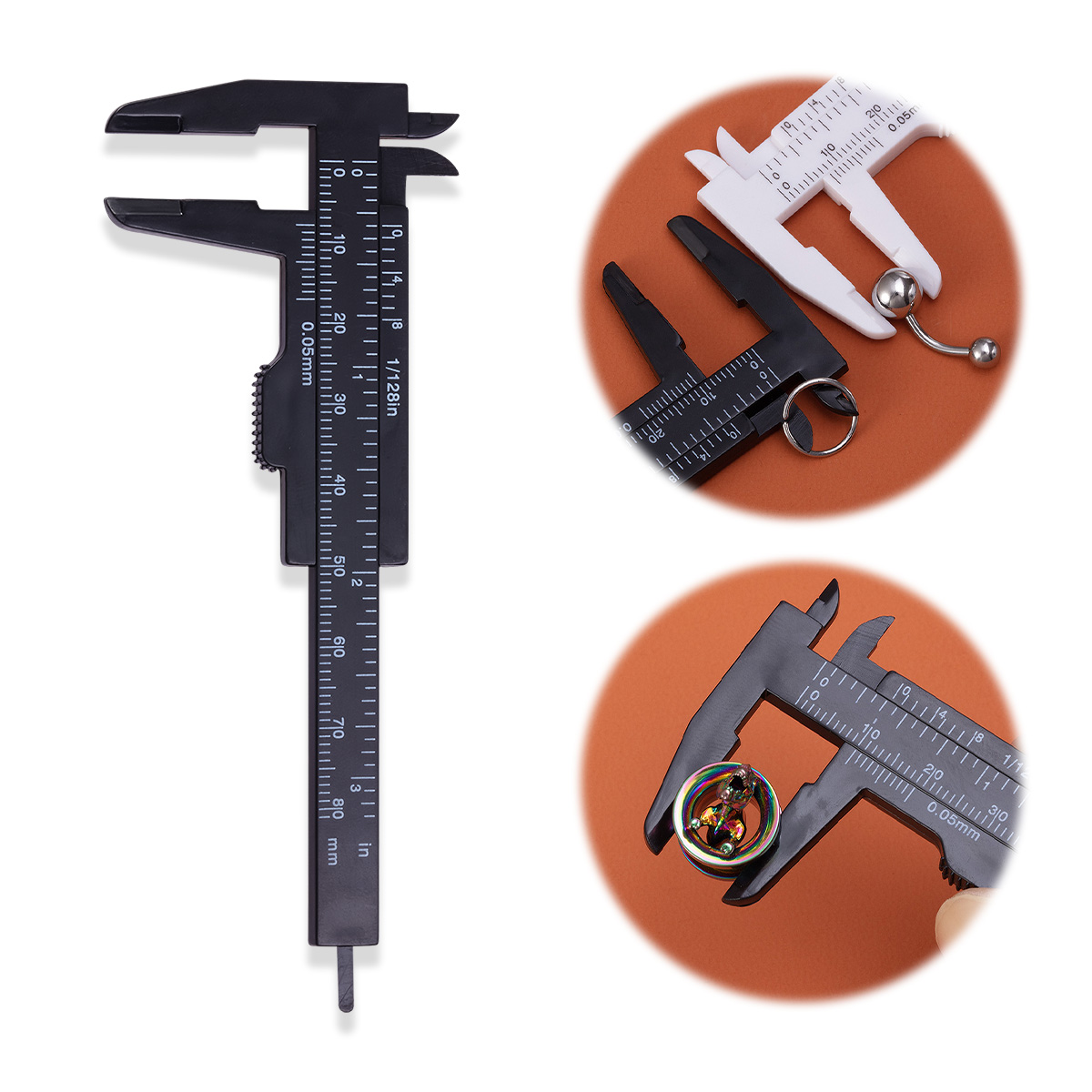 0-80mm Sliding Vernier Caliper - đánh giá và giá Body Jewelry Gauges