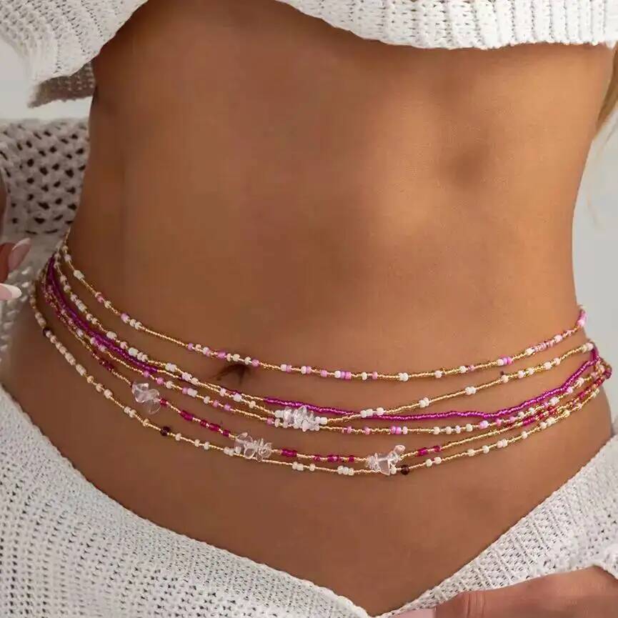 SHIXIN 6Pcs/Set Boho Colorful  - đánh giá và giá Body Chain Jewelry
