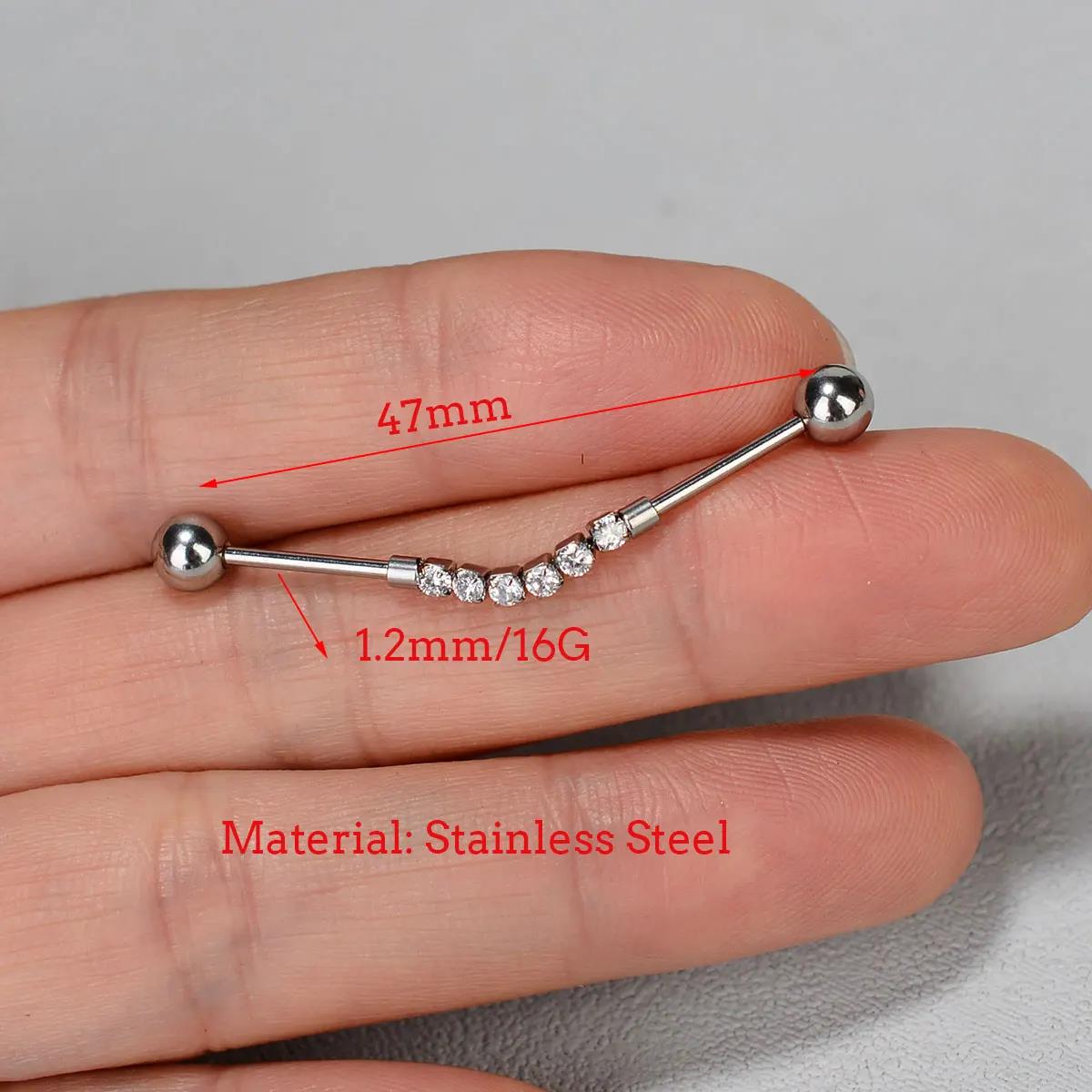 1PC Stainless Steel Long Indus - đánh giá và giá Industrial Barbell Long
